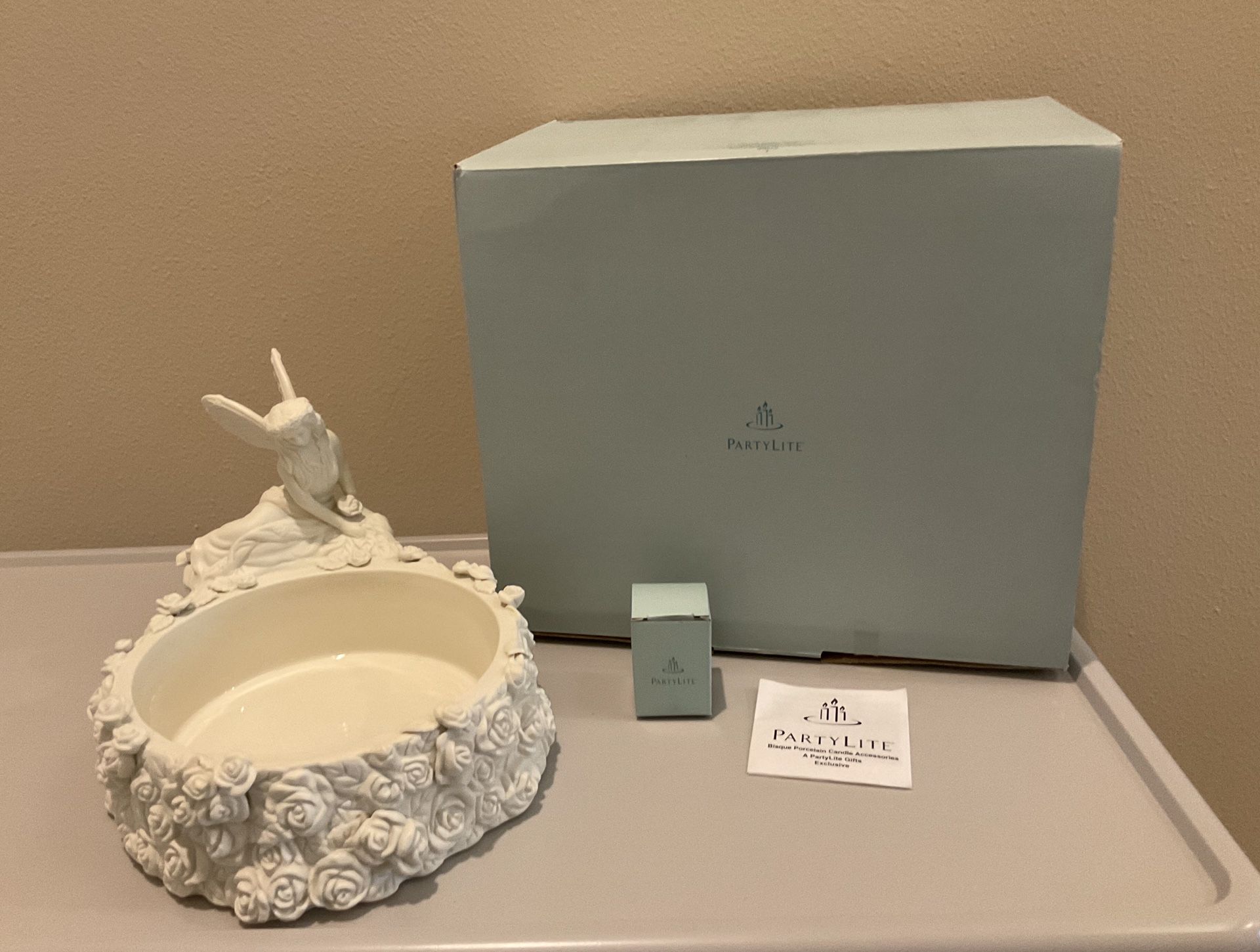 Fairyland Reflections Partylite Bisque Porcelain