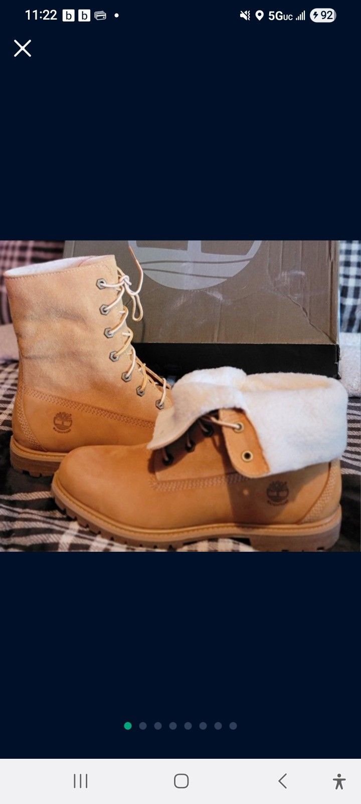 🆕 Women’s Timberland Wheat Nubuck Boots Sz 9.5 – Brand New in Box – $55