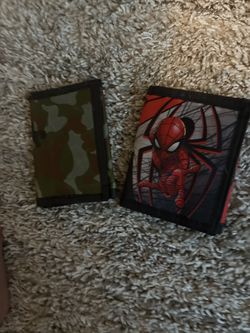 Spider man and camo wallet