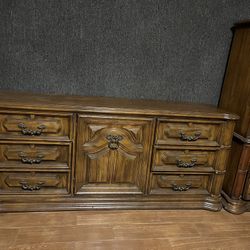 Vintage Solid Wood Dresser