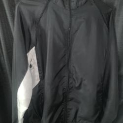 Vintage Black And White Windbreaker