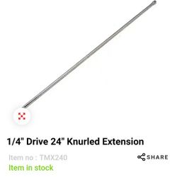 Snap On 1/4" Extension 24 Inches