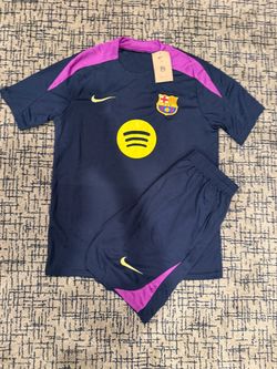 Nike FC Barcelona Training Kit Jersey and Shorts