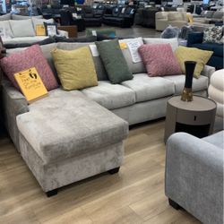 Gray Brandy Sectional