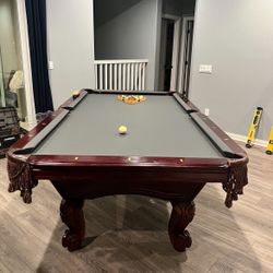 Pool Table 8ft ( Free Delivery & Set Up & New Color Felt Of Your Choice