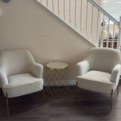 Very Nice To Velvet Accent A Chair With gold table