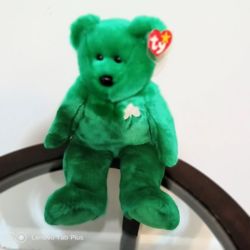 TY BEANIE BUDDIES VINTAGE RETIRED ERIN IRISH BEAR LIMITED EDITION 