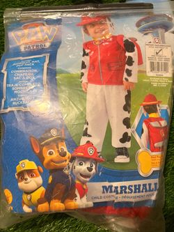 Kids Halloween Paw Patrol Marshall costume size 6-12 months used