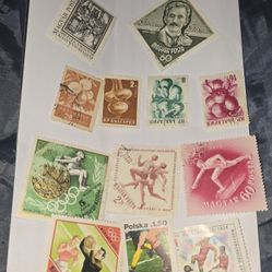 Vintage Magyar Posta 25 Mixstamps