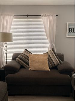 Loveseat with foot stool