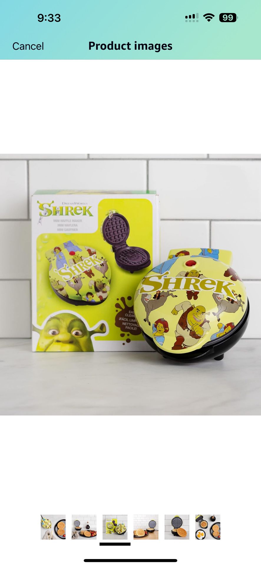 Shrek Mini Waffle 