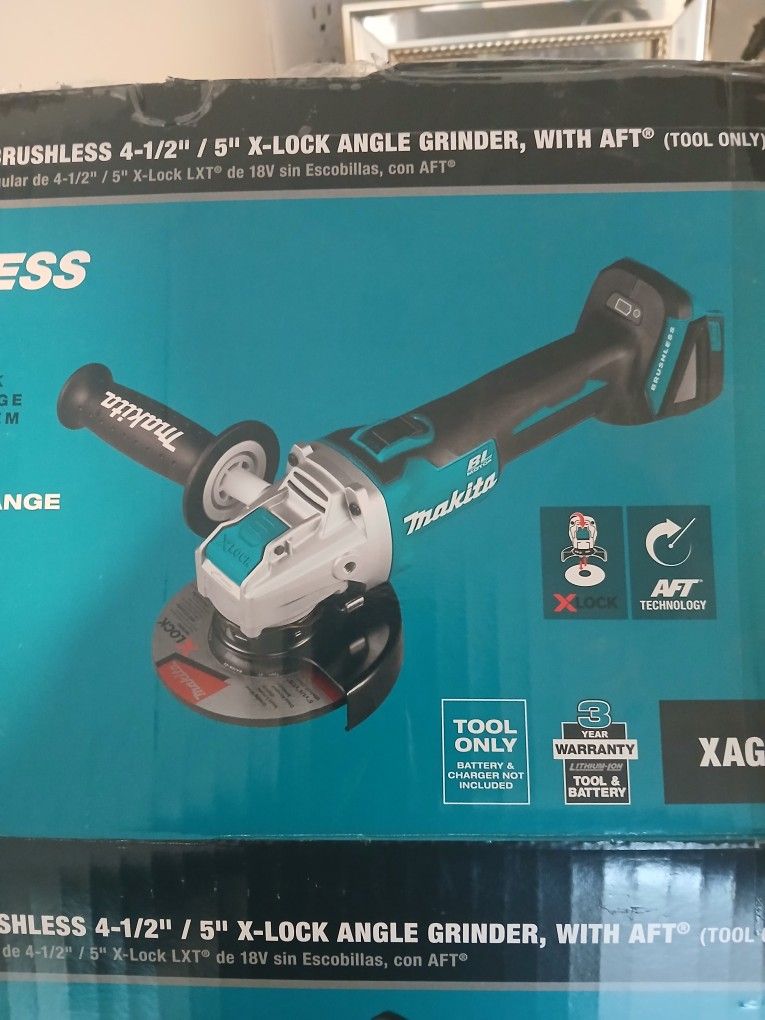 Lxt Brushless 5" X Lock Angle Grinder