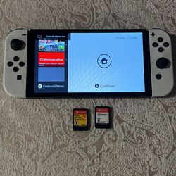 Nintendo Switch Oled with games