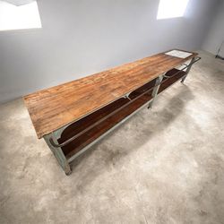 Wooden Rustic Farmhouse Retail Table