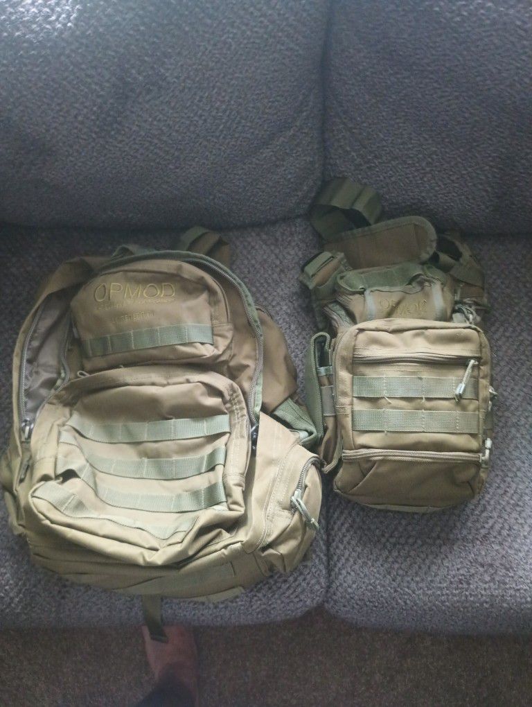 Opmod Tactical Backpack And Sling Bag 