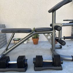 Weight Bench And Weights