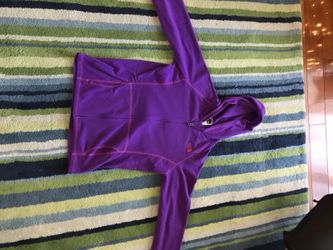 Purple North Face hoodie for girls