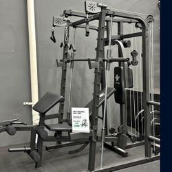 Smith Machine with Multifunctional Trainer + Bench