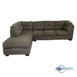 Gray L-Shape Sectional Couch Sofa **Free Delivery*
