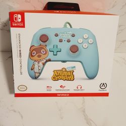 PowerA Enhanced Wired Controller for Nintendo Switch - Animal Crossing: Tom Nook