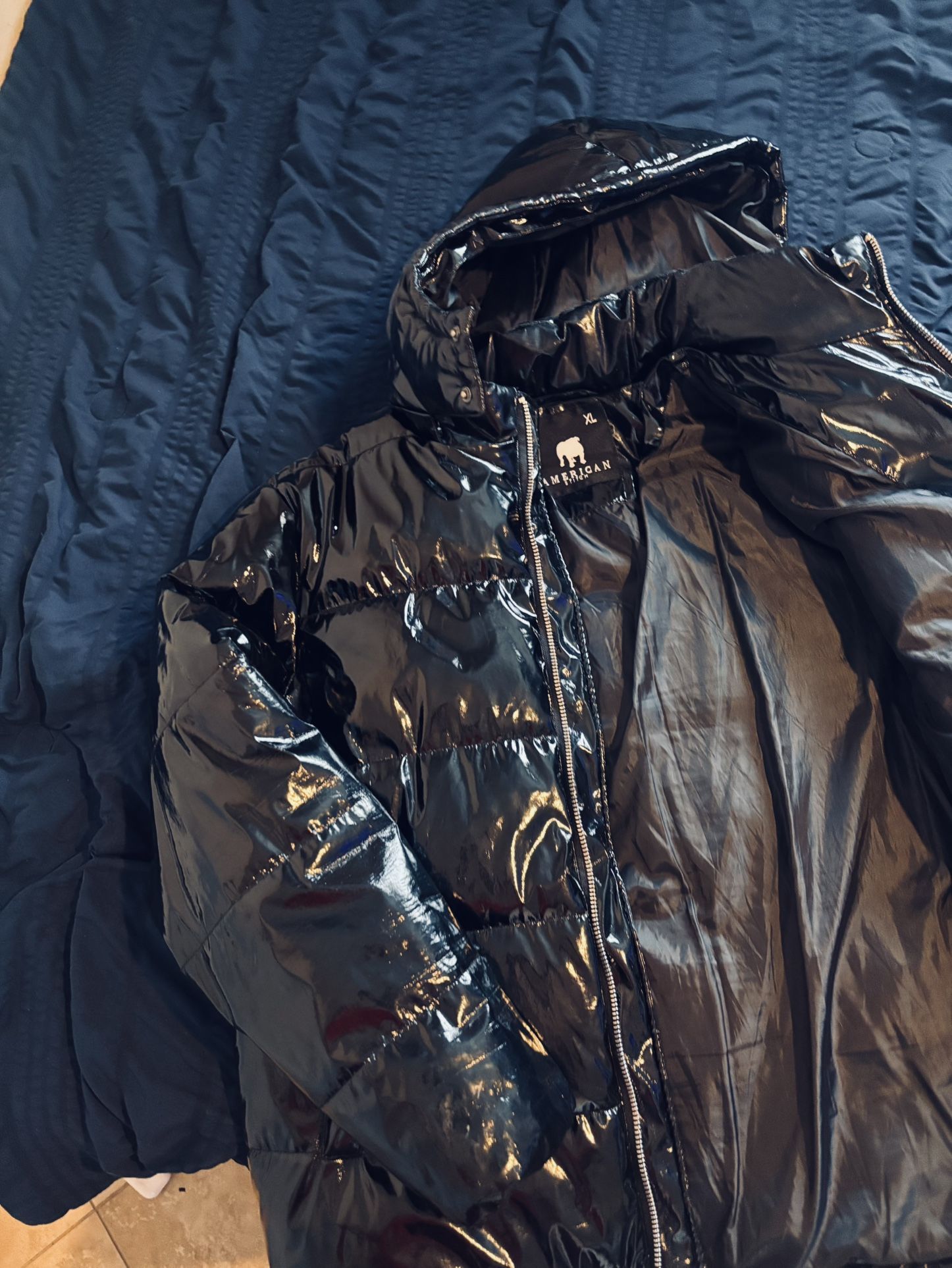 American Stitch Leather Puffer