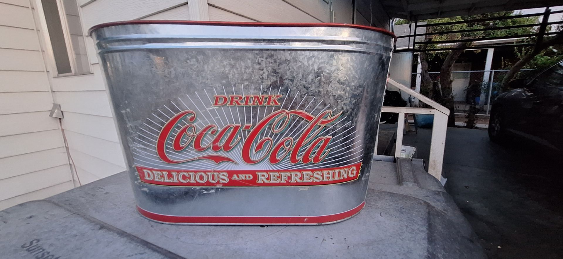 Coca-Cola bucket for collection or for use either way you like