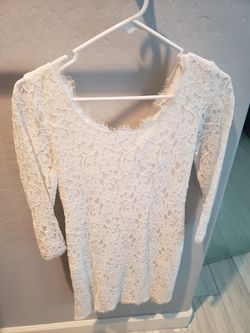 Diane Von Furstenberg white lace dress