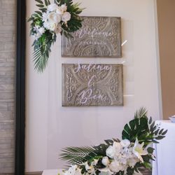Acrylic Wedding Welcome And Seating Board 