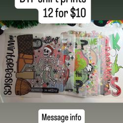 Christmas Dtf Shirt Prints 