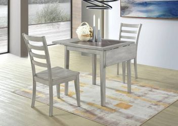 3pc Tile Top Dining set with Drop Leaf **PLEASE READ DESCRIPTION**
