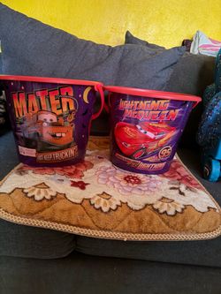 Lighten McQueen and Tow Mater Buckets