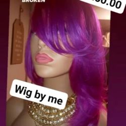 Hairstylist with wigs