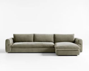 Crate and Barrel Cambria Sofa with Chaise