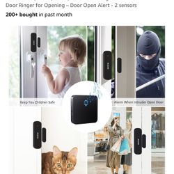 Door Chime, Wireless Door Chimes When Door Open Entry for Business/Home/Office/Store Door Ringer Alert Buzzer Alarm Door Ringer for Opening – Door Ope
