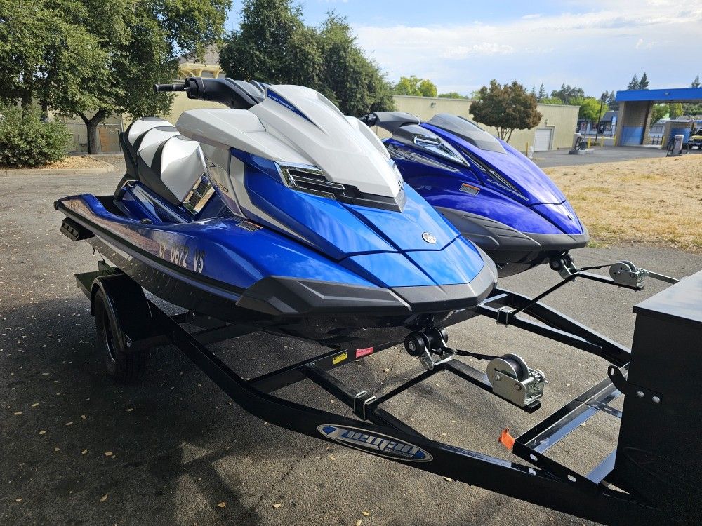 Two Yamaha Waverunners  & Trailer 