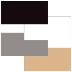 Faceless Neutral Design Bulletin Board Paper, White, Black, Pewter, Tan, 4 Per Carton