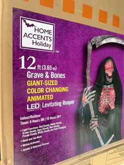 12 foot tall grave and bones Halloween inflatable no trades cash only