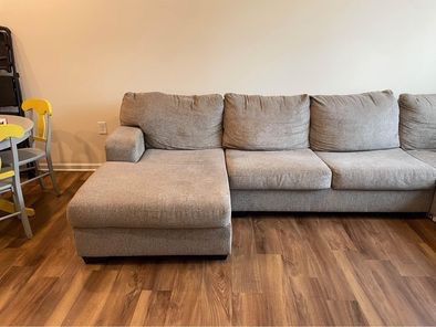 Gray sectional Couch