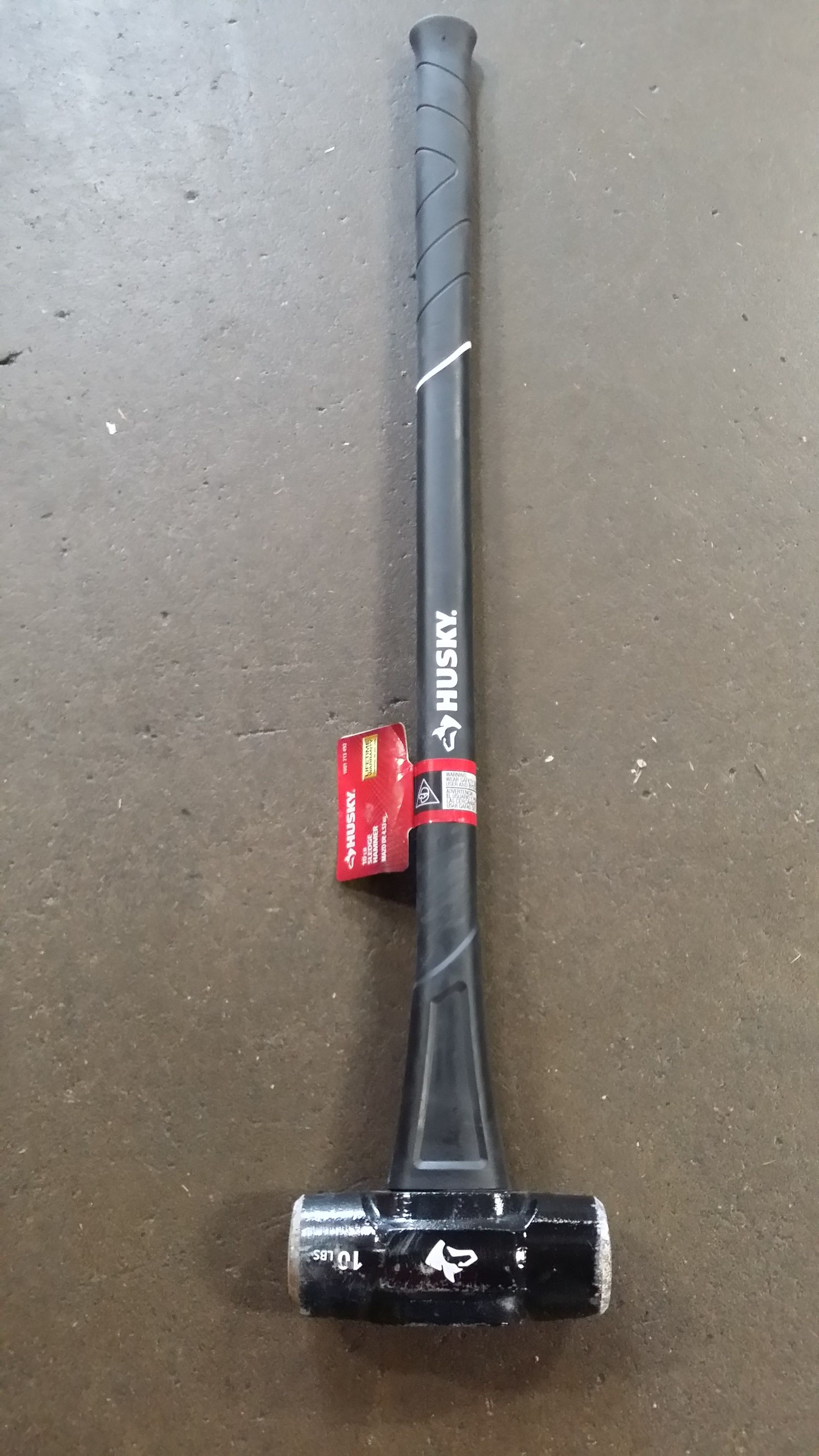 Husky 10 lb. Sledge Hammer with 34 in. Fiberglass Handle
