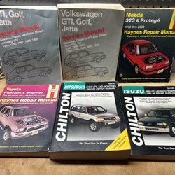 Various Bentley, Chilton and Haynes Repair Manuals