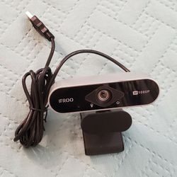 IFROO FHD 1080P Webcam with Microphone,No fisheye Wide-Angle for Desktop Laptop Computer Web Camera,USB Plug and Play,Compatible Skype Zoom YouTube Ig