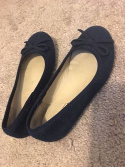 Navy blue girl shoes size 12
