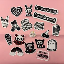 emo sticker set