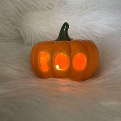 Light Up Pumpkin Ceramic