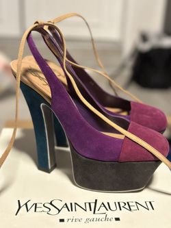 Authentic YSL Obsession 105 Astrap Heels - 36.5