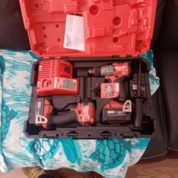 M18 Milwaukee FUEL  1/4 In Impact Driver & 1/2 Inch Drill 