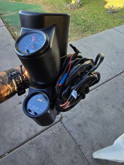 Aem guage and boost guage with pillar