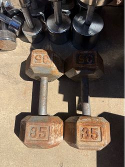 35 lbs dumbbells