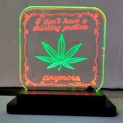 Edge Lit Lamp. Drinking Problem 