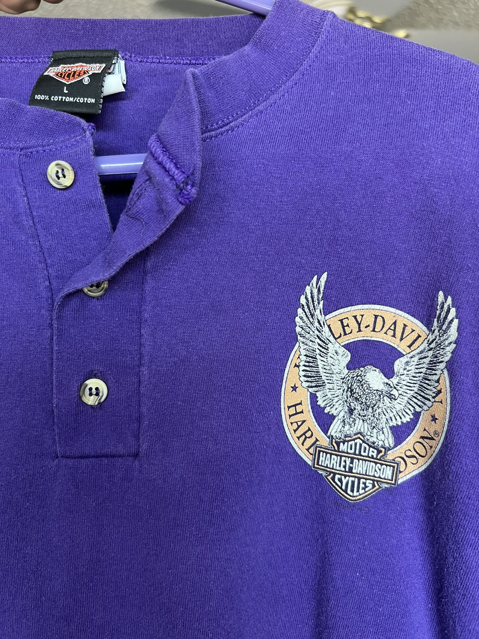 Rare Vintage Harley Davidson Quito Ecuador Long Sleeve Shirt